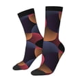 thumbnail image 1 of Bingfone Compression Socks for Women and Men Long Socks for Running Athletic Cycling Nurse- Circular Stripes, 1 of 6