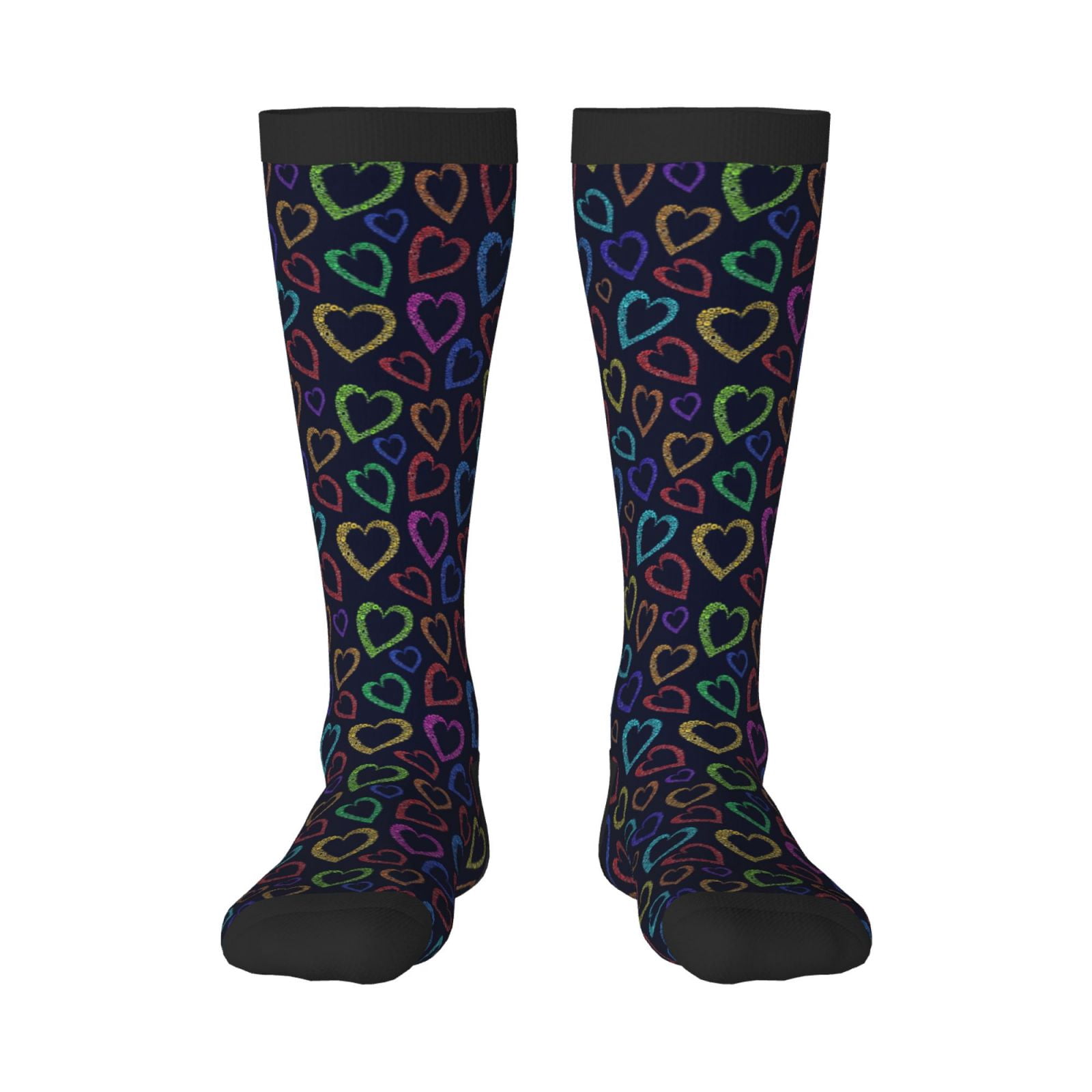 Bingfone Compression Socks for Women and Men Long Socks for Running ...