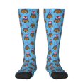 thumbnail image 1 of Bingfone Compression Socks for Women and Men Long Socks for Running Athletic Cycling Nurse-Cute Puppy, 1 of 8