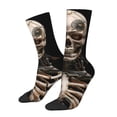 thumbnail image 1 of Bingfone Compression Socks for Women and Men Long Socks for Running Athletic Cycling Nurse- Cyber Skeleton With Tattoos, 1 of 6