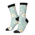 thumbnail image 1 of Bingfone Compression Socks for Women and Men Long Socks for Running Athletic Cycling Nurse- Floral Daisy, 1 of 6