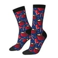 thumbnail image 1 of Bingfone Compression Socks for Women and Men Long Socks for Running Athletic Cycling Nurse- Hot Cocoa Snowflake Mittens, 1 of 6