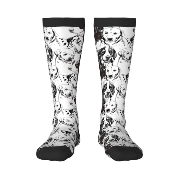 Bingfone Compression Socks for Women and Men Long Socks for Running Athletic Cycling Nurse-Labrador Retriever Dog
