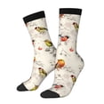 thumbnail image 1 of Bingfone Compression Socks for Women and Men Long Socks for Running Athletic Cycling Nurse- Little Birds, 1 of 6