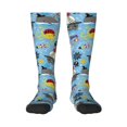 thumbnail image 1 of Bingfone Compression Socks for Women and Men Long Socks for Running Athletic Cycling Nurse-Pirate Marine Animals, 1 of 8