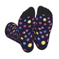 thumbnail image 1 of Bingfone Compression Socks for Women and Men Long Socks for Running Athletic Cycling Nurse- Planets, 1 of 7
