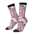 thumbnail image 1 of Bingfone Compression Socks for Women and Men Long Socks for Running Athletic Cycling Nurse- Rose Flowers, 1 of 6