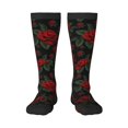 thumbnail image 1 of Bingfone Compression Socks for Women and Men Long Socks for Running Athletic Cycling Nurse-Roses, 1 of 8