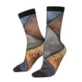 thumbnail image 1 of Bingfone Compression Socks for Women and Men Long Socks for Running Athletic Cycling Nurse- Rustic Tile Pattern, 1 of 6