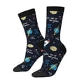 thumbnail image 1 of Bingfone Compression Socks for Women and Men Long Socks for Running Athletic Cycling Nurse- Space, 1 of 6