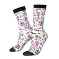 thumbnail image 1 of Bingfone Compression Socks for Women and Men Long Socks for Running Athletic Cycling Nurse- Summer with Flamingo, 1 of 6