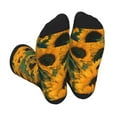 thumbnail image 1 of Bingfone Compression Socks for Women and Men Long Socks for Running Athletic Cycling Nurse- Sunflowers 7, 1 of 7
