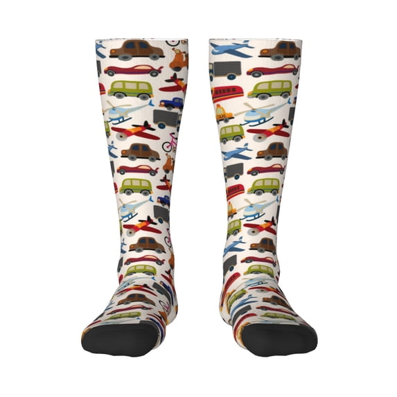 Bingfone Compression Socks for Women and Men Long Socks for Running Athletic Cycling Nurse-Transport