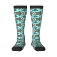 thumbnail image 1 of Bingfone Compression Socks for Women and Men Long Socks for Running Athletic Cycling Nurse-Turtles And Seahorses, 1 of 8
