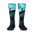 thumbnail image 1 of Bingfone Compression Socks for Women and Men Long Socks for Running Athletic Cycling Nurse-Undersea Shark, 1 of 8