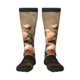 thumbnail image 1 of Bingfone Compression Socks for Women and Men Long Socks for Running Athletic Cycling Nurse-Vintage Peonies Rustic Charm, 1 of 8