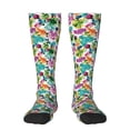 thumbnail image 1 of Bingfone Compression Socks for Women and Men Long Socks for Running Athletic Cycling Nurse-Watercolor Flowers, 1 of 8