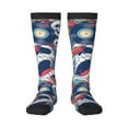 thumbnail image 1 of Bingfone Compression Socks for Women and Men Long Socks for Running Athletic Cycling Nurse-cool rock Skull, 1 of 8