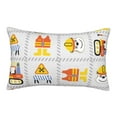 thumbnail image 1 of Bingfone Construction Equipments Worker Standard Size Pillowcase, Long Staple Pure Cotton Envelope Closure Pillow Cover(without pillow core),14"X20", 1 of 9