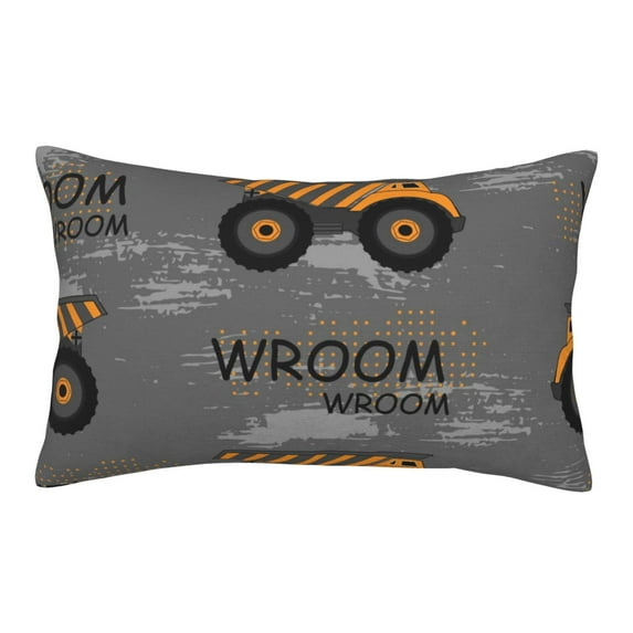 Bingfone Construction Machines Standard Size Pillowcase, Long Staple Pure Cotton Envelope Closure Pillow Cover,14"X20"