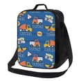 thumbnail image 1 of Bingfone Construction Vehicles Reusable Insulated Lunch Bag Cooler For Work School Picnic Or Travel, 1 of 7