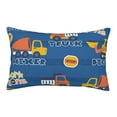 thumbnail image 1 of Bingfone Construction Vehicles Standard Size Pillowcase, Long Staple Pure Cotton Envelope Closure Pillow Cover,20"X30", 1 of 9