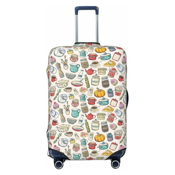 Bingfone Cooking Utensils Luggage Cover Washable Suitcase Cover Protector Anti-scratch Suitcase cover Fits 18-32 Inch Luggage
