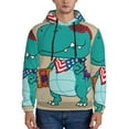 thumbnail image 1 of Bingfone Cool Dino Playing Skateboard Men'S Drawstring Hoodie Long Sleeve Pocket Sweatshirts-Xx-Large, 1 of 9