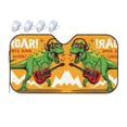 thumbnail image 1 of Bingfone Cool Dinosaur Playing Guitar Car Windshield Sunshade,Sun Foldable Sun Shield Sun Visor For Car - Medium, 1 of 8