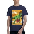 thumbnail image 1 of Bingfone Cool Dinosaur Playing Guitar Men'S Loose Fit Short-Sleeve Pocket T-Shirt, 1 of 7