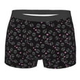 thumbnail image 1 of Bingfone Cool Skull Love Men's Underwear - Casual Stretch Boxer Briefs-Small, 1 of 7