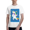 thumbnail image 1 of Bingfone Cool Unicorn Star Golden Men'S Loose Fit Short-Sleeve Pocket T-Shirt, 1 of 7