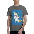 thumbnail image 1 of Bingfone Cool Unicorn Star Golden Men'S Loose Fit Short-Sleeve Pocket T-Shirt, 1 of 7