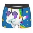 thumbnail image 1 of Bingfone Cool Unicorn Star Golden Men'S Underwear - Casual Stretch Boxer Briefs-Small, 1 of 9