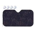 thumbnail image 1 of Bingfone Copper-Gold Gloss Outline Flower1 Car Windshield Sunshade,Sun Foldable Sun Shield Sun Visor for Car - Small, 1 of 8