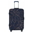 thumbnail image 1 of Bingfone Copper-Gold Gloss Outline Navy Dark Blue Luggage Cover Washable Suitcase Cover Protector Anti-Scratch Suitcase Cover Fits 18-32 Inch Luggage (without luggage), 1 of 9