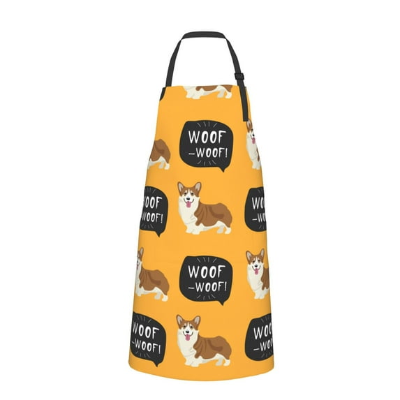 Bingfone Corgi Apron Gifts For Men, Women Professional Grade Chef Apron For Kitchen,Bbq & Grill