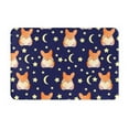 thumbnail image 1 of Bingfone Corgi Lying With Moons And Stars Door Mat 16"X24" Front Entrance Non-Slip Low Profile Washable For Entryway, 1 of 1