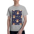 thumbnail image 1 of Bingfone Corgi Lying With Moons And Stars Men'S Loose Fit Short-Sleeve Pocket T-Shirt, 1 of 7