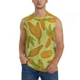 thumbnail image 1 of Bingfone Corn Pattern Men's Tank Tops Workout Sleeveless Tee Shirts Running Beach Tanks for Men-Small, 1 of 8