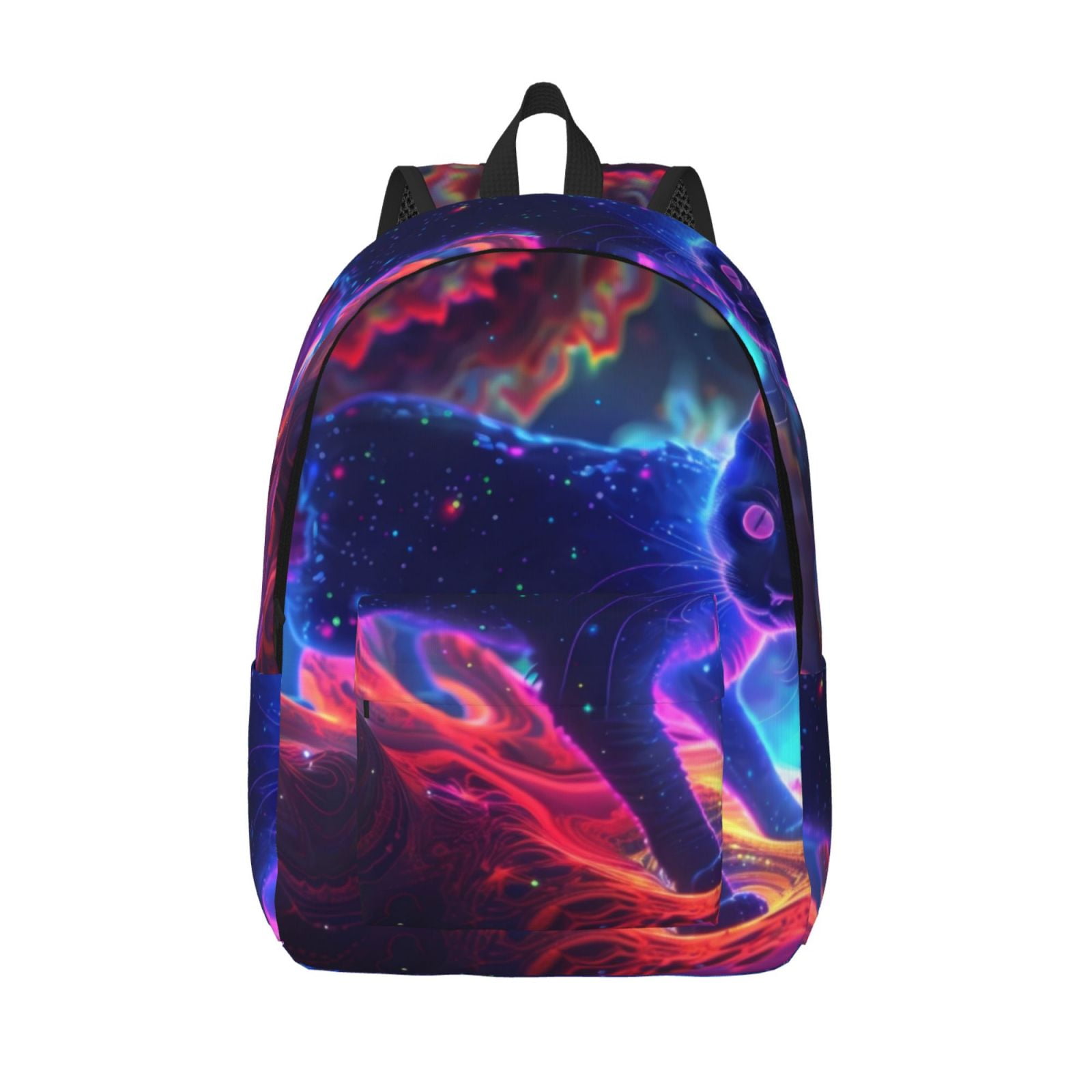 Bingfone Cosmic Cat Psychedelic Journey Print Canvas College Laptop