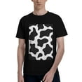 thumbnail image 1 of Bingfone Cow Print Black White Men'S Loose Fit Short-Sleeve Pocket T-Shirt, 1 of 7