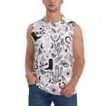 thumbnail image 1 of Bingfone Cowboy Pattern Men's Tank Tops Workout Sleeveless Tee Shirts Running Beach Tanks for Men-Medium, 1 of 8