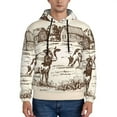 thumbnail image 1 of Bingfone Cows On The Farm Men'S Drawstring Hoodie Long Sleeve Pocket Sweatshirts-Xx-Large, 1 of 9