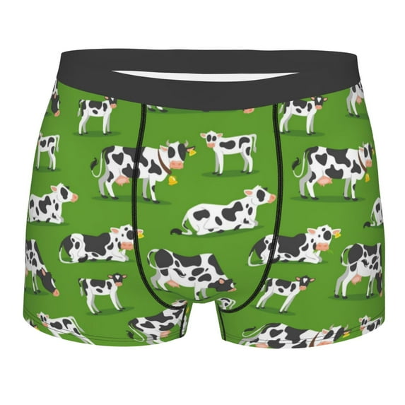 Bingfone Cows With Calfs Green Men'S Underwear - Casual Stretch Boxer Briefs-Xx-Large