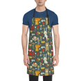 thumbnail image 1 of Bingfone Cute Animal Forest Apron Gifts For Men, Women Professional Grade Chef Apron for Kitchen,BBQ & Grill, 1 of 8