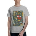 thumbnail image 1 of Bingfone Cute Animal Forest Men'S Loose Fit Short-Sleeve Pocket T-Shirt, 1 of 7