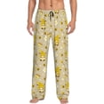 thumbnail image 1 of Bingfone Cute Bee Gnome 2 Mens All Over Print Sleep Pajama Pants-Small, 1 of 5