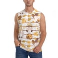 thumbnail image 1 of Bingfone Cute Bee Gnome Pattern Men's Tank Tops Workout Sleeveless Tee Shirts Running Beach Tanks for Men-3X-Large, 1 of 8
