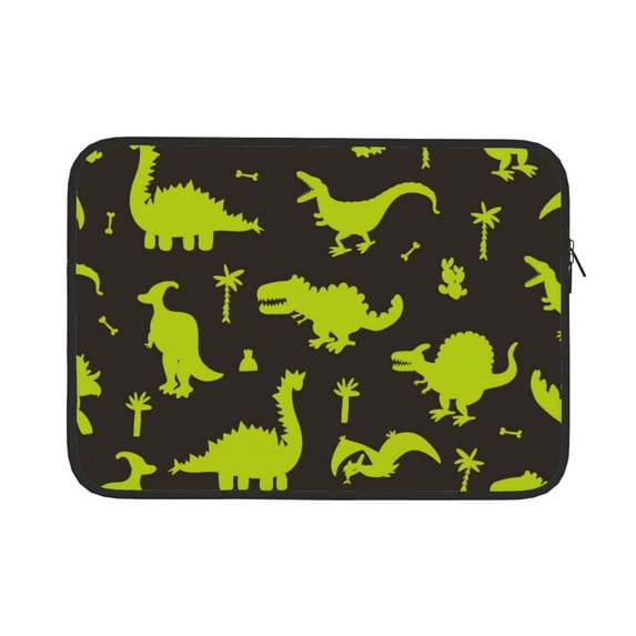 Bingfone Cute Cartoon Dinosaurs Laptop Sleeve Case 15 Inch, 360° Protective Computer Carrying Bag